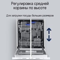 Встраиваемая посудомоечная машина MAUNFELD MLP-12S Light Beam - Превью изображения №25 — Интернет-магазин samo.by