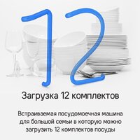 Встраиваемая посудомоечная машина MAUNFELD MLP-12S Light Beam - Превью изображения №21 — Интернет-магазин samo.by