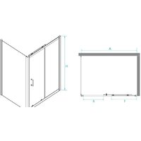 Душевой уголок RGW PA-74B 410874150-14 150x100 (черный/прозрачное стекло) - Превью изображения №2 — Интернет-магазин samo.by