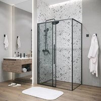 Душевой уголок Grossman Galaxy 100x80x195 120.K33.01.1080.21.00 (черный матовый/прозрачное стекло) - Превью изображения №8 — Интернет-магазин samo.by