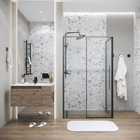 Душевой уголок Grossman Galaxy 100x80x195 120.K33.01.1080.21.00 (черный матовый/прозрачное стекло) - Превью изображения №7 — Интернет-магазин samo.by