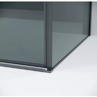 Душевой уголок Grossman Galaxy 140x80x195 120.K33.01.1480.42.10 (графит сатин/тонированное стекло) - Превью изображения №12 — Интернет-магазин samo.by