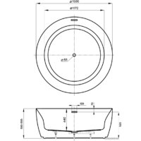 Ванна Wellsee Pour Plus 150x150 237101003 (отдельностоящая ванна белый глянец, экран, ножки, сифон-автомат матовый черный) - Превью изображения №9 — Интернет-магазин samo.by