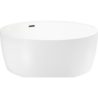 Ванна Wellsee Pour Plus 150x150 237101003 (отдельностоящая ванна белый глянец, экран, ножки, сифон-автомат матовый черный) - Превью изображения №2 — Интернет-магазин samo.by