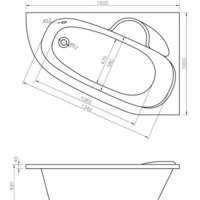 Ванна Lavinia Boho Bell Pro 150x100 370215PL - Превью изображения №2 — Интернет-магазин samo.by