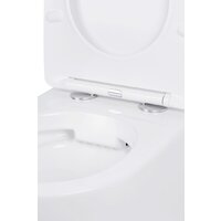 Унитаз подвесной Roxen Antares One Rimless 6 в 1 StounFix Dual Fresh 597373 (кнопка: матовая) - Превью изображения №9 — Интернет-магазин samo.by