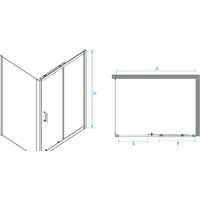 Душевой уголок RGW PA-74B 410874130-14 130x100 (черный/прозрачное стекло) - Превью изображения №2 — Интернет-магазин samo.by