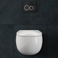 Унитаз подвесной Roxen Egg в комплекте с инсталляцией StounFix Dual Fresh 6 в 1 964010 (кнопка: черный матовый) - Превью изображения №10 — Интернет-магазин samo.by