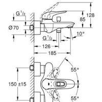 Смеситель Grohe Eurostyle 33591003 - Превью изображения №2 — Интернет-магазин samo.by