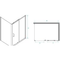 Душевой уголок RGW PA-74B 410874140-14 140x100 (черный/прозрачное стекло) - Превью изображения №2 — Интернет-магазин samo.by