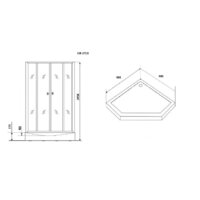 Душевая кабина Grossman GR271D 90x90 - Превью изображения №5 — Интернет-магазин samo.by
