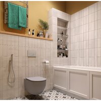 Унитаз подвесной Wellsee Chalice Perfection RimFree 182610001 (чаша, пневмокрышка, матовый серый) - Превью изображения №7 — Интернет-магазин samo.by