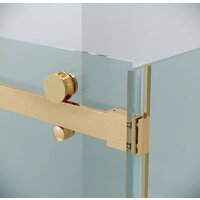 Душевой уголок Grossman Classic 100x80x195 120.K33.04.1180.32.00 (золото сатин/прозрачное стекло) - Превью изображения №4 — Интернет-магазин samo.by