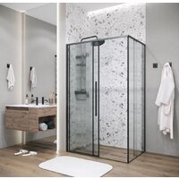 Душевой уголок Grossman Galaxy 140x90x195 120.K33.01.1490.21.02 (черный матовый/шиншилла стекло) - Превью изображения №17 — Интернет-магазин samo.by