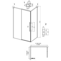 Душевой уголок Grossman Galaxy 130x80x195 120.K33.01.1380.10.02 (хром/шиншилла стекло) - Превью изображения №10 — Интернет-магазин samo.by
