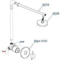 Душевая система  Wasserkraft A12429 - Превью изображения №3 — Интернет-магазин samo.by