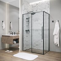 Душевой уголок Grossman Galaxy 130х100х195 120.K33.01.1310.21.02 (черный матовый/шиншилла стекло) - Превью изображения №6 — Интернет-магазин samo.by