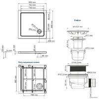 Душевой поддон Wasserkraft Amper 29T03 - Превью изображения №2 — Интернет-магазин samo.by