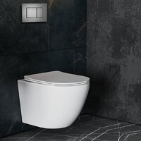 Унитаз подвесной Roxen Antares One Rimless 6 в 1 StounFix Dual Fresh 613423 (оружейная сталь/металл) - Превью изображения №13 — Интернет-магазин samo.by