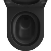 Унитаз подвесной Wellsee Chalice Perfection RimFree 182609001 (чаша, пневмокрышка, матовый черный) - Превью изображения №3 — Интернет-магазин samo.by