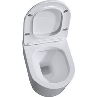 Унитаз подвесной Roxen Simple Compact в комплекте с инсталляцией StounFix Dual Fresh 6 в 1 965318 (кнопка: черное стекло) - Превью изображения №9 — Интернет-магазин samo.by