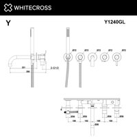 Смеситель Whitecross Y Y1240GL (золото) - Превью изображения №3 — Интернет-магазин samo.by