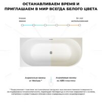 Ванна Wellsee Festive Fox 170x80 28730401R (пристенная ванна (левая) белый глянец, экран, ножки, сифон-автомат хром) - Превью изображения №7 — Интернет-магазин samo.by
