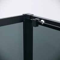 Душевая стенка Grossman Cosmo 80x195 200.K33.02.80.21.10 (черный матовый/стекло тонированное) - Превью изображения №2 — Интернет-магазин samo.by