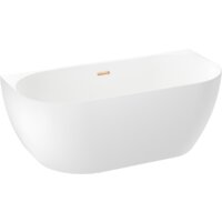 Ванна Wellsee Belle Spa 3.0 170x80 235901004 (пристенная ванна белый глянец, экран, ножки, сифон-автомат золото) - Превью изображения №2 — Интернет-магазин samo.by