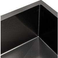 Кухонная мойка ARFEKA ECO AR 550*450 BLACK PVD NANO DECOR VOLCANIC ROCK - Превью изображения №6 — Интернет-магазин samo.by