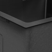 Кухонная мойка ARFEKA ECO AR 550*450 BLACK PVD NANO DECOR VOLCANIC ROCK - Превью изображения №7 — Интернет-магазин samo.by