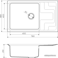 Кухонная мойка Omoikiri Mizu 78-LB-IN 4973729 (нержавеющая сталь) - Превью изображения №2 — Интернет-магазин samo.by