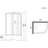 Душевая кабина Niagara NG-310-01L 120x80x220 - Превью изображения №10 — Интернет-магазин samo.by
