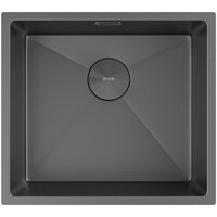 Кухонная мойка ZorG Zerox 49 U / IF Zurinox PVD Gunblack - Превью изображения №3 — Интернет-магазин samo.by