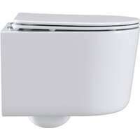 Унитаз подвесной Roxen Simple Compact в комплекте с инсталляцией StounFix Dual Fresh 6 в 1 964407 (кнопка: белое стекло) - Превью изображения №6 — Интернет-магазин samo.by
