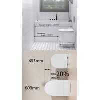 Унитаз подвесной Roxen Simple Compact в комплекте с инсталляцией StounFix Dual Fresh 6 в 1 964407 (кнопка: белое стекло) - Превью изображения №23 — Интернет-магазин samo.by
