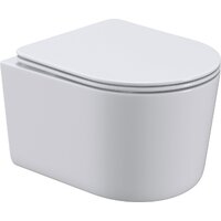 Унитаз подвесной Roxen Simple Compact в комплекте с инсталляцией StounFix Dual Fresh 6 в 1 964407 (кнопка: белое стекло) - Превью изображения №5 — Интернет-магазин samo.by