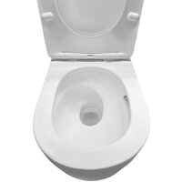 Унитаз подвесной Roxen Vortex в комплекте с инсталляцией StounFix Dual Fresh 6 в 1 968483 (кнопка: брашированное золото) - Превью изображения №6 — Интернет-магазин samo.by