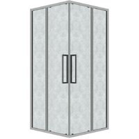 Grossman Cosmo 90x90x195 300.K33.02.9090.10.02 (хром/шиншилла стекло)