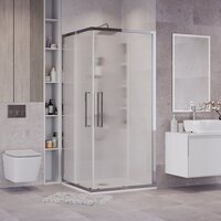Душевой уголок Grossman Cosmo 90x90x195 300.K33.02.9090.10.02 (хром/шиншилла стекло) - Превью изображения №7 — Интернет-магазин samo.by