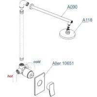 Душевая система  Wasserkraft A12118 - Превью изображения №4 — Интернет-магазин samo.by