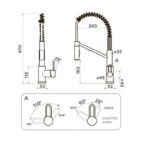Смеситель Omoikiri Mikawa 2 Plus-SB-LG 4994453 (светлое золото) - Превью изображения №2 — Интернет-магазин samo.by