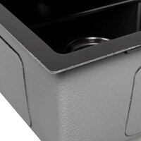 Кухонная мойка ARFEKA ECO AR 450*500 BLACK PVD NANO DECOR MILLET GRAINS - Превью изображения №4 — Интернет-магазин samo.by