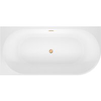 Ванна Wellsee Excellence Pro 170x75 28760704R (пристенная ванна (левая) белый глянец, экран, ножки, сифон-автомат золото) - Превью изображения №4 — Интернет-магазин samo.by