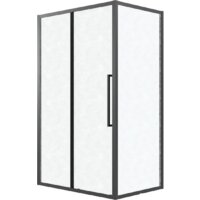 Душевая стенка Grossman Cosmo 90x195 200.K33.02.90.21.02 (черный матовый/шиншилла стекло) - Превью изображения №4 — Интернет-магазин samo.by