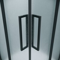 Душевой уголок Grossman Cosmo 90x90x195 300.K33.02.9090.21.02 (черный матовый/шиншилла стекло) - Превью изображения №3 — Интернет-магазин samo.by