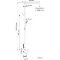 Душевая система  Wasserkraft A14401 - Превью изображения №7 — Интернет-магазин samo.by