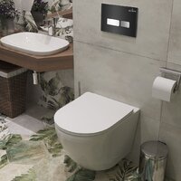 Унитаз подвесной Roxen Antares One Rimless 6 в 1 StounFix Dual Fresh 642915 (чёрное стекло) - Превью изображения №14 — Интернет-магазин samo.by