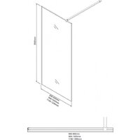 Душевая стенка Niagara Nova NG-781-12BLACK 120x200 (черный матовый/эффект битого стекла) - Превью изображения №10 — Интернет-магазин samo.by