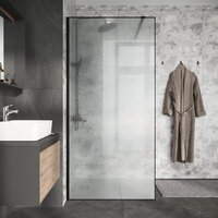 Душевая стенка Niagara Nova NG-781-12BLACK 120x200 (черный матовый/эффект битого стекла) - Превью изображения №7 — Интернет-магазин samo.by